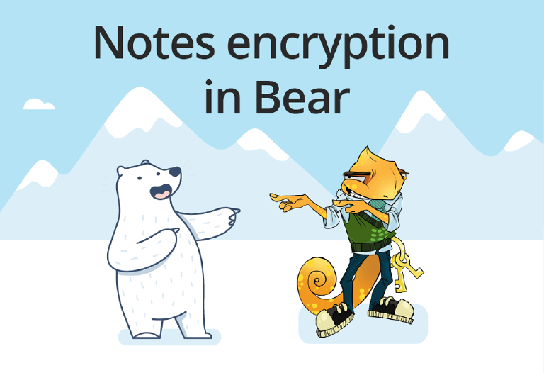Implementing End-to-End encryption in Bear App
