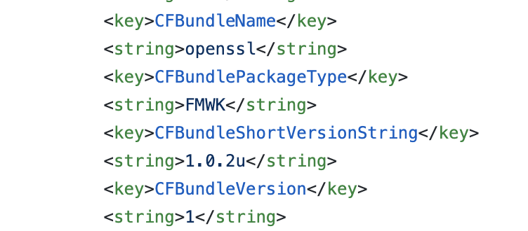 openssl semver framework