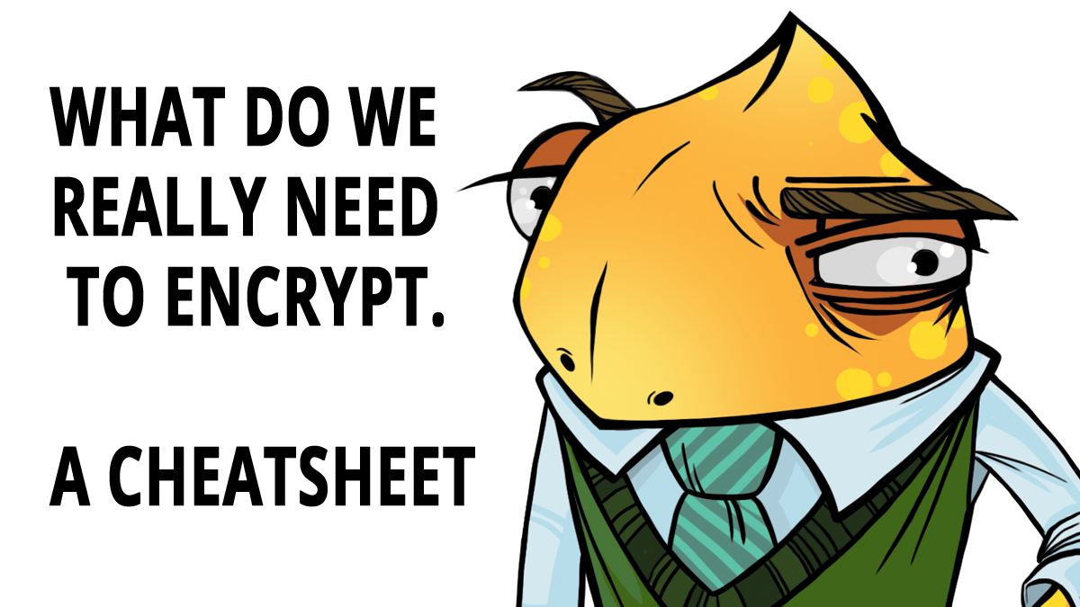 data encryption cheatsheet